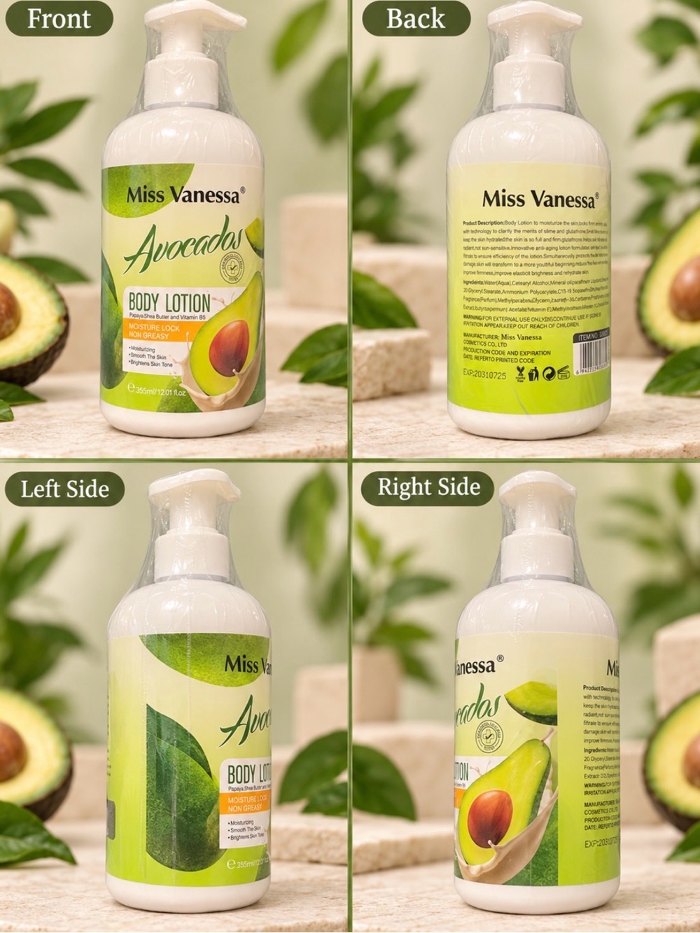 Avocados Body Lotion - Green
